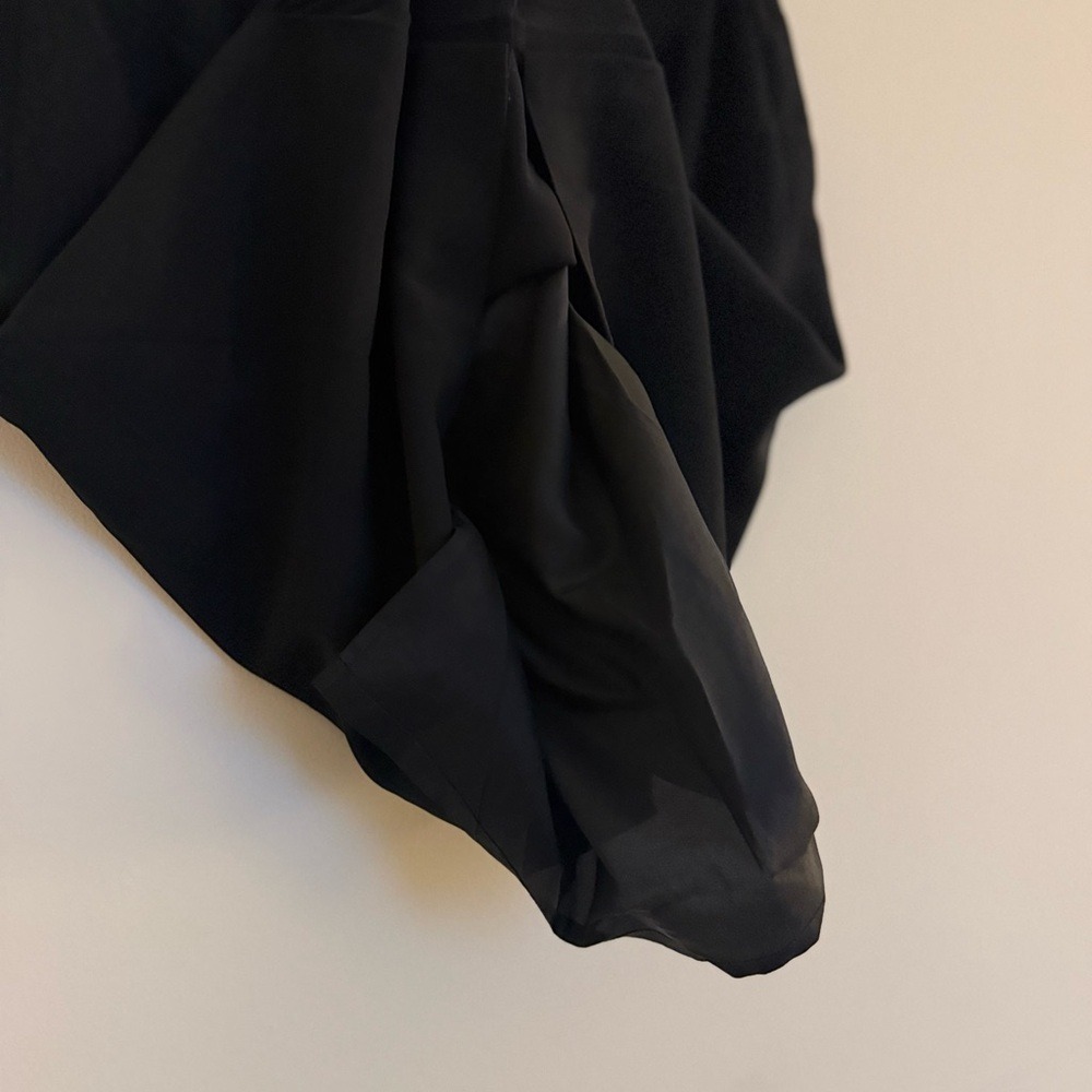 Ann Taylor Petites Black Pleated Hem Skirt Size 14P Work Career Classic - Picture 9 of 13